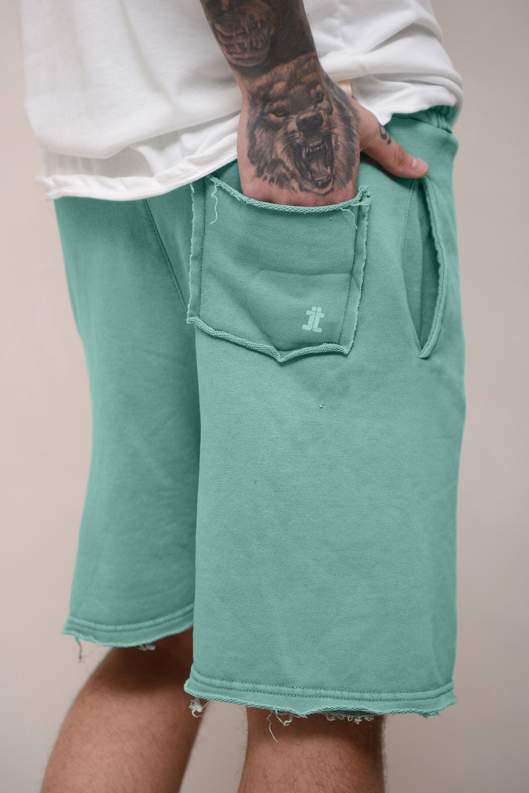 STONEWASHED SHORTS