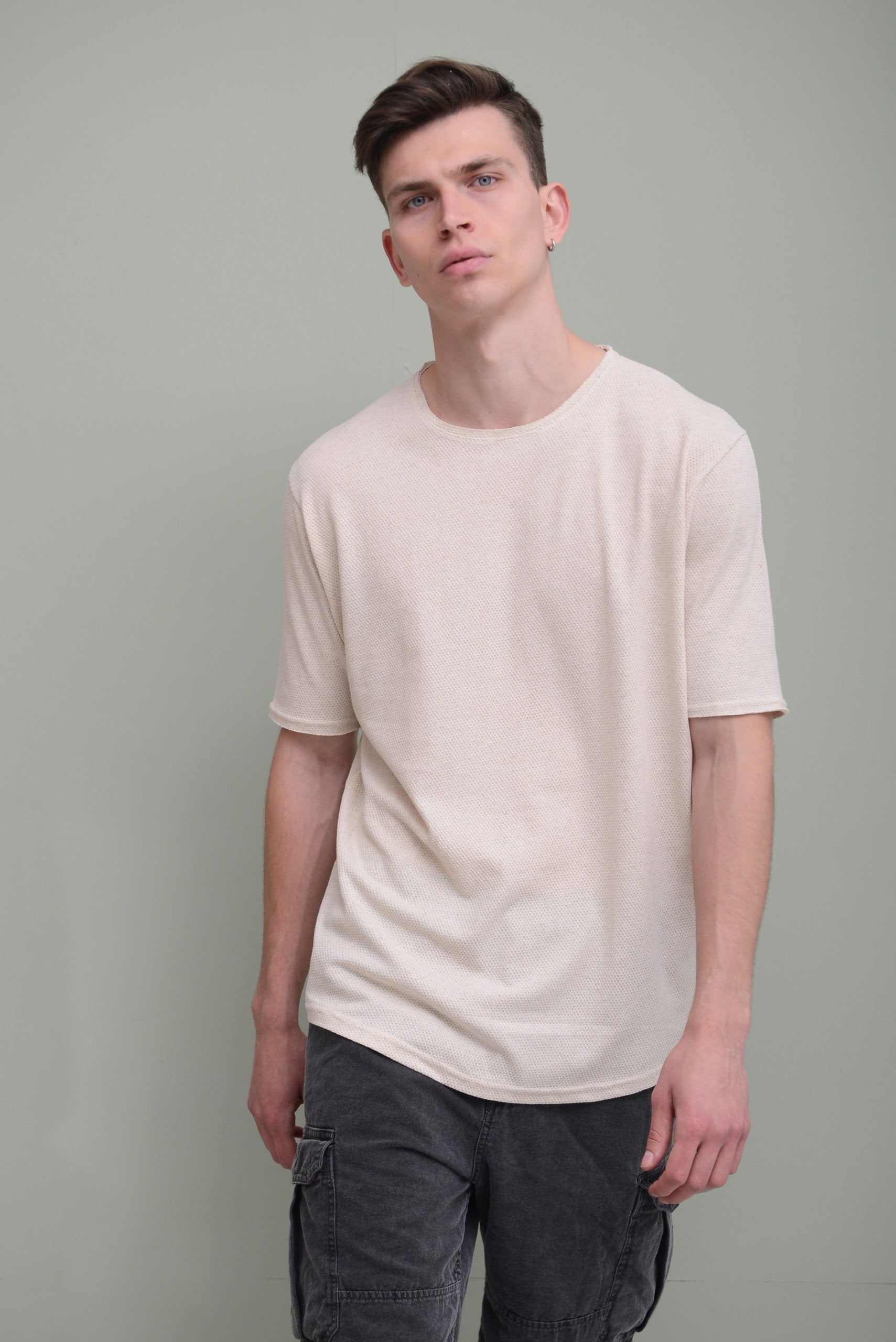 SAND PIQUE T-SHIRT