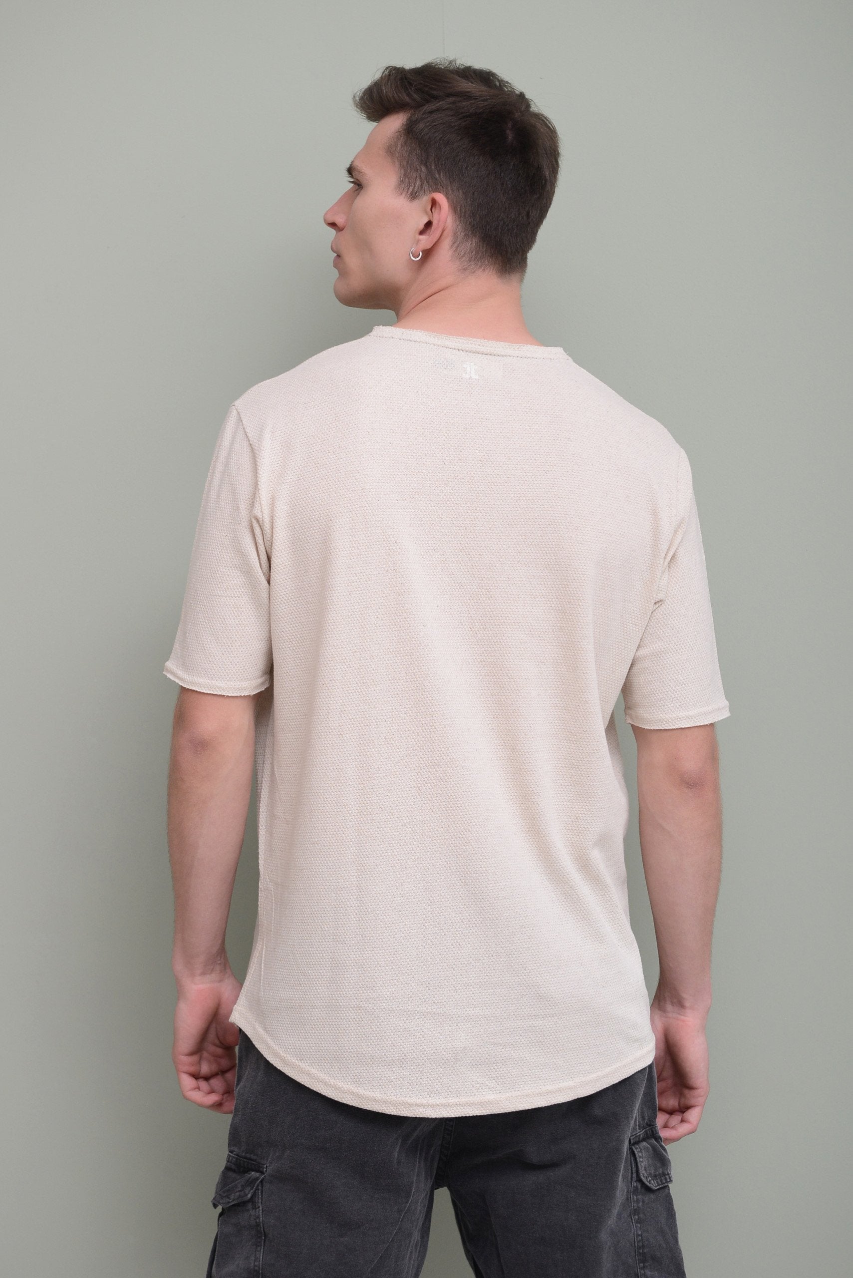 SAND PIQUE T-SHIRT