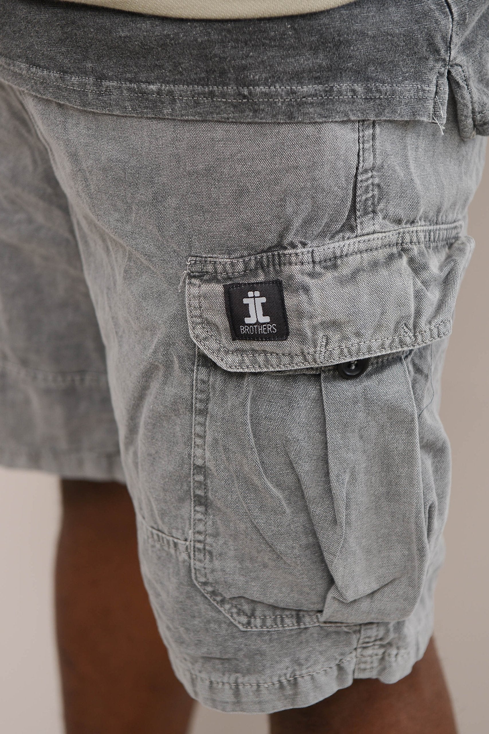 STONEWASHED CARGO SHORTS