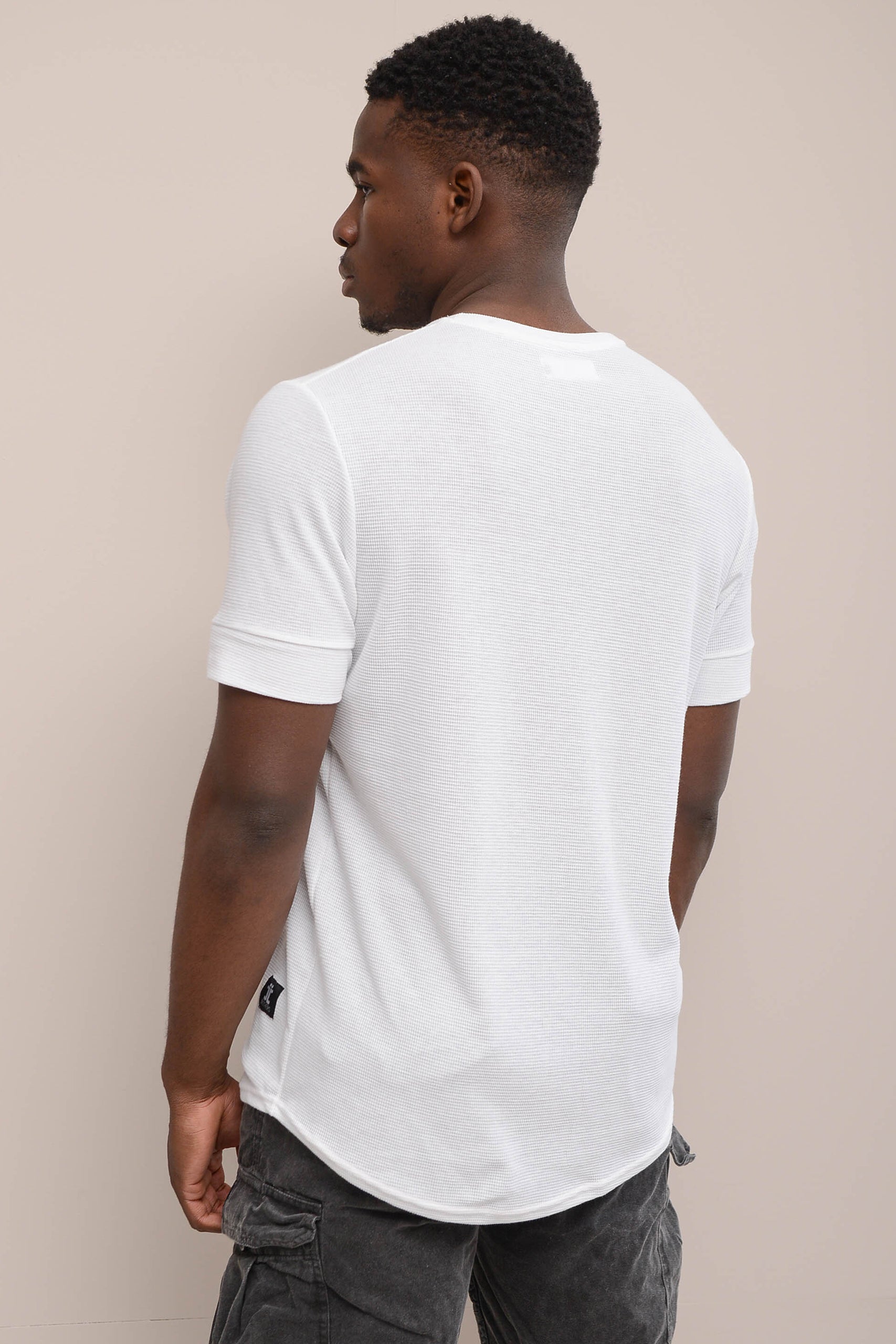 DROP-CUT DOUBLE JACQUARD T-SHIRT