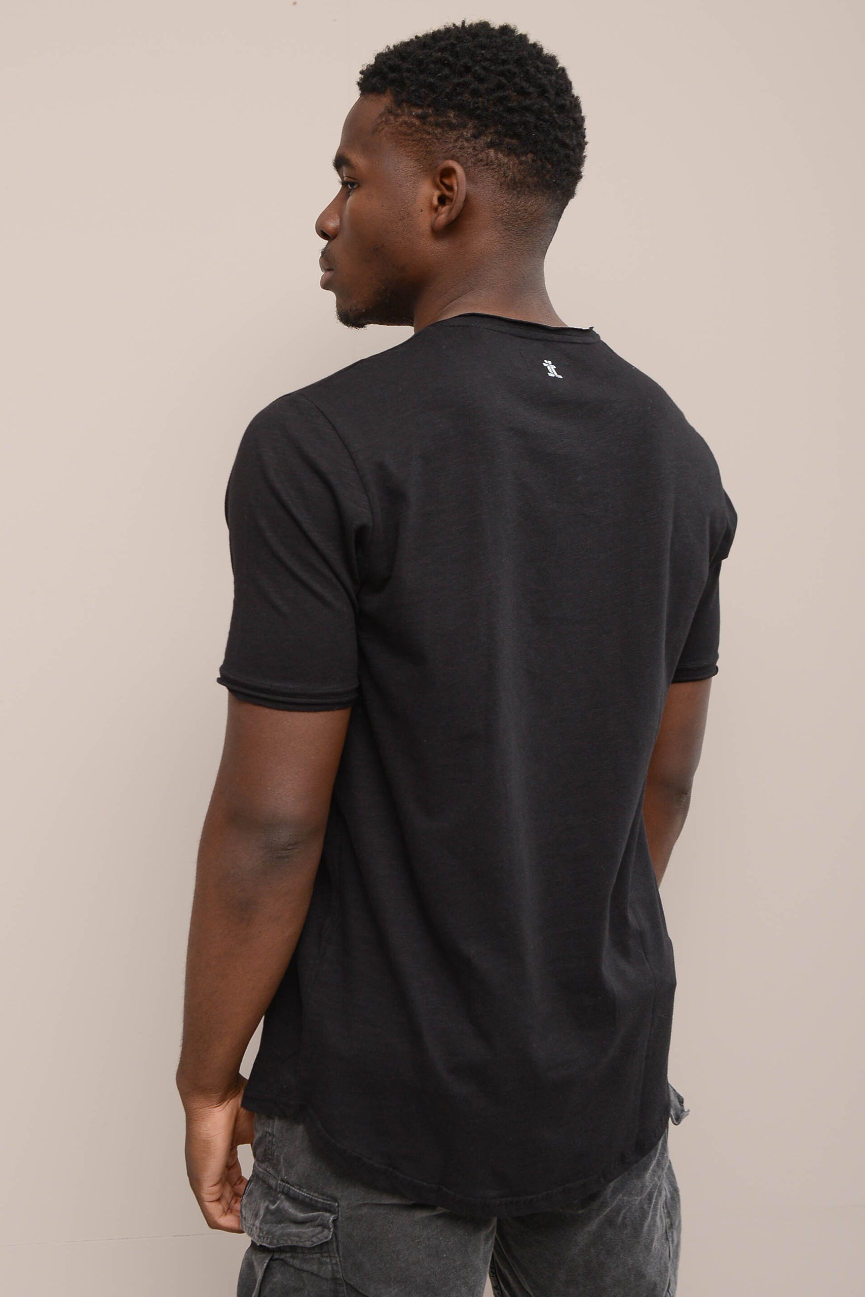 DROP-CUT FLAMA T-SHIRT WITH POCKET