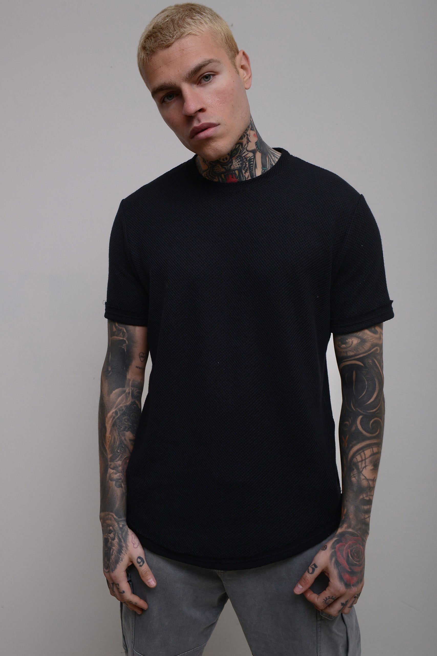 JACQUARD T-SHIRT SHORT SLEEVE