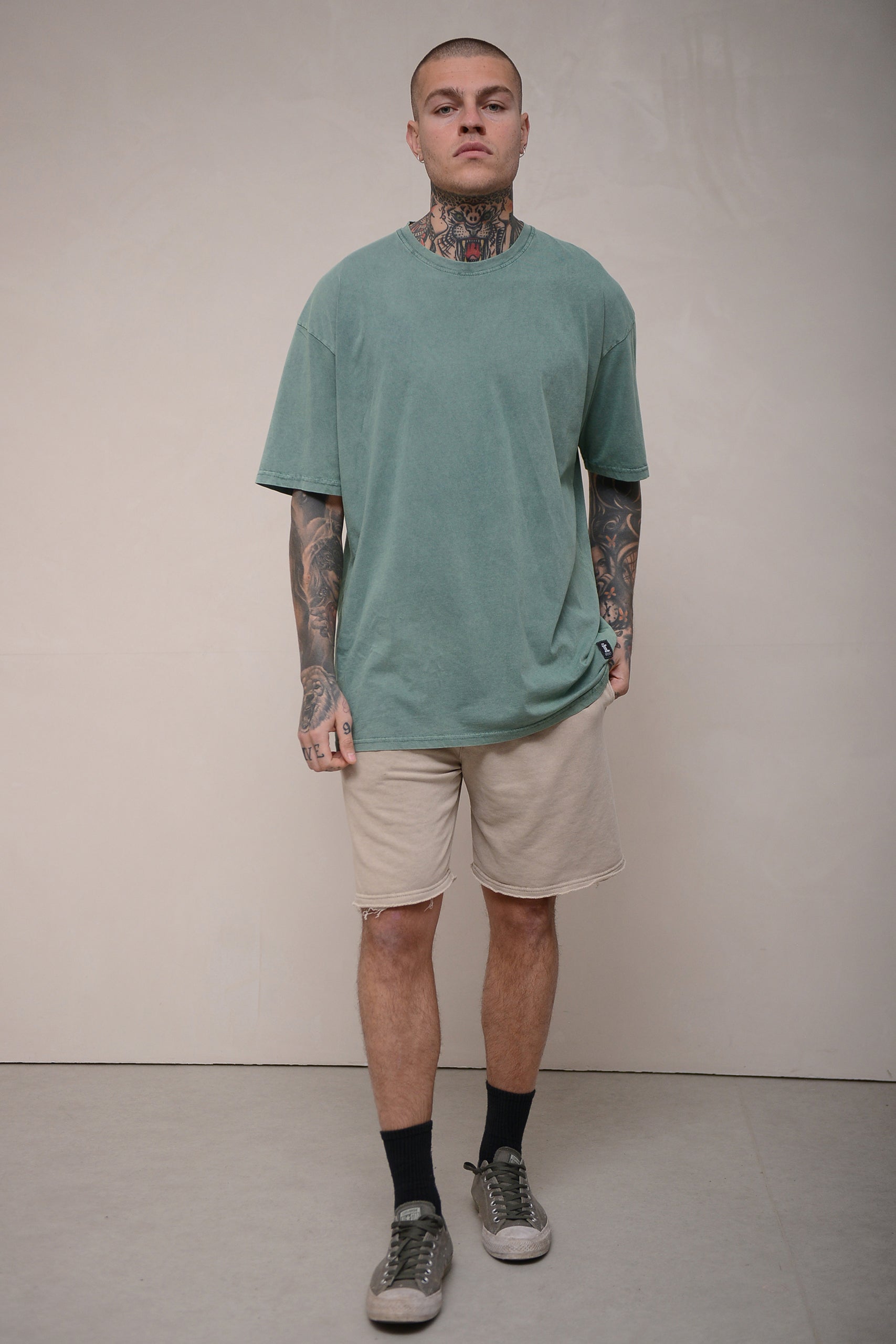 STONEWASHED T-SHIRT OVERSIZED