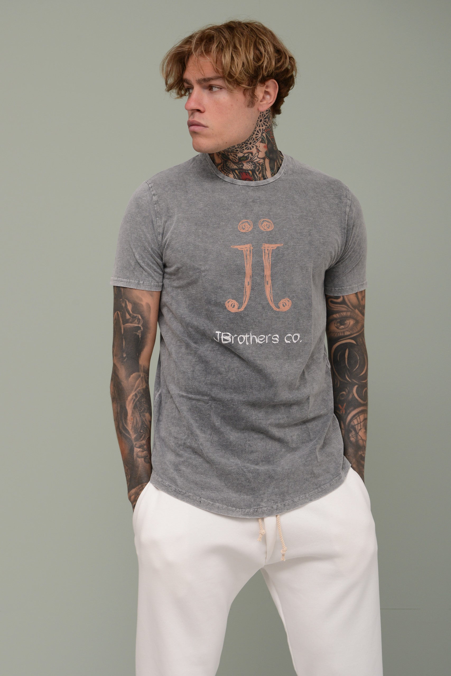 STONEWASHED JBROTHERS T-SHIRT