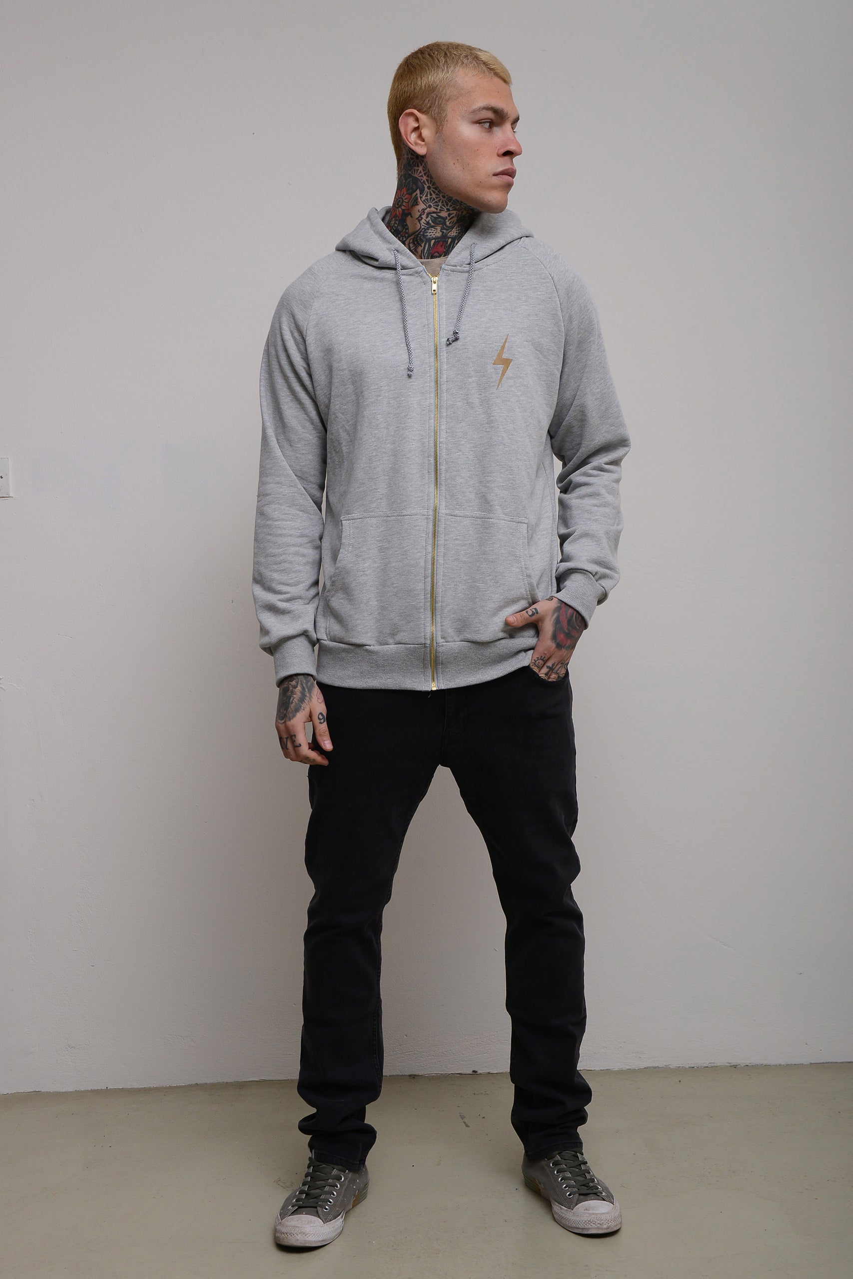 ZIP UP BOLT HOODIE