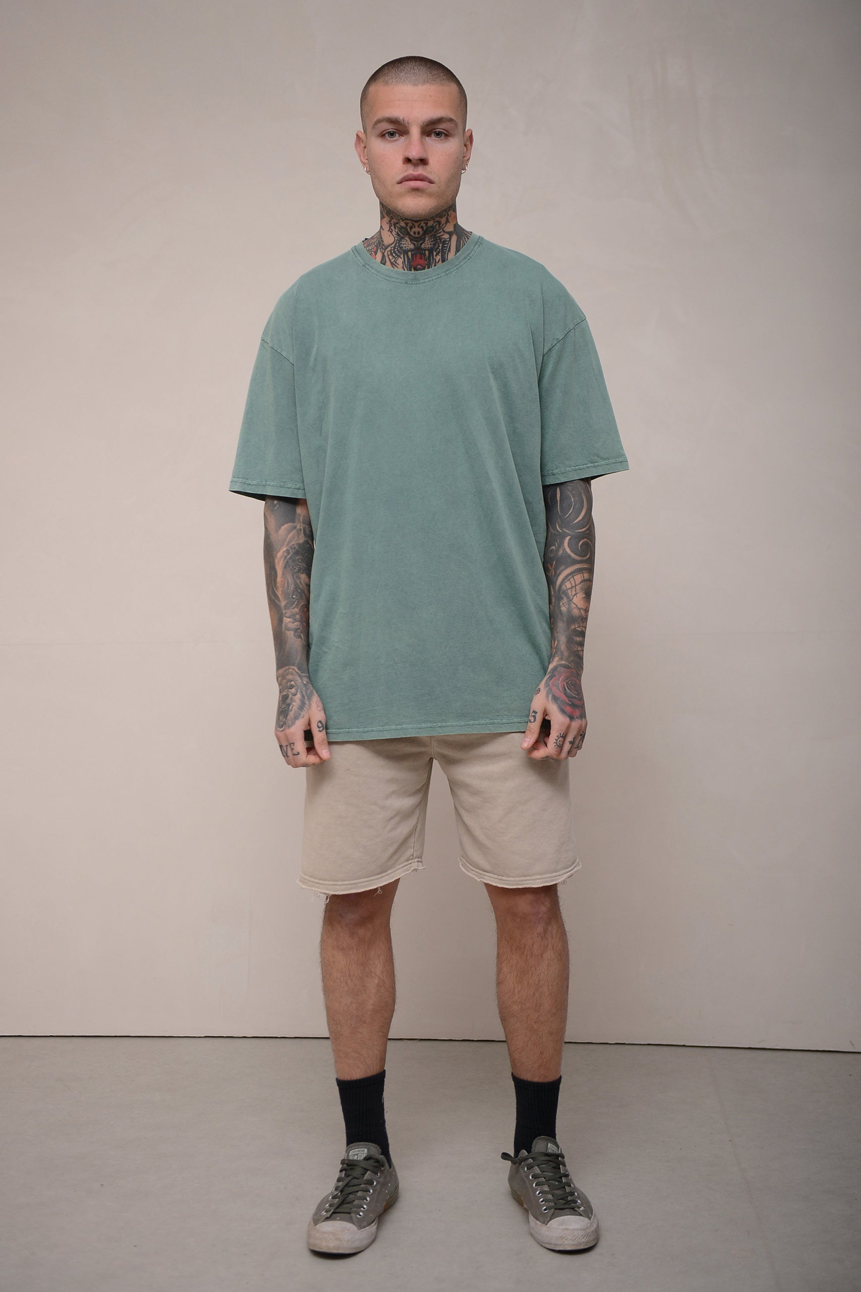 STONEWASHED T-SHIRT OVERSIZED